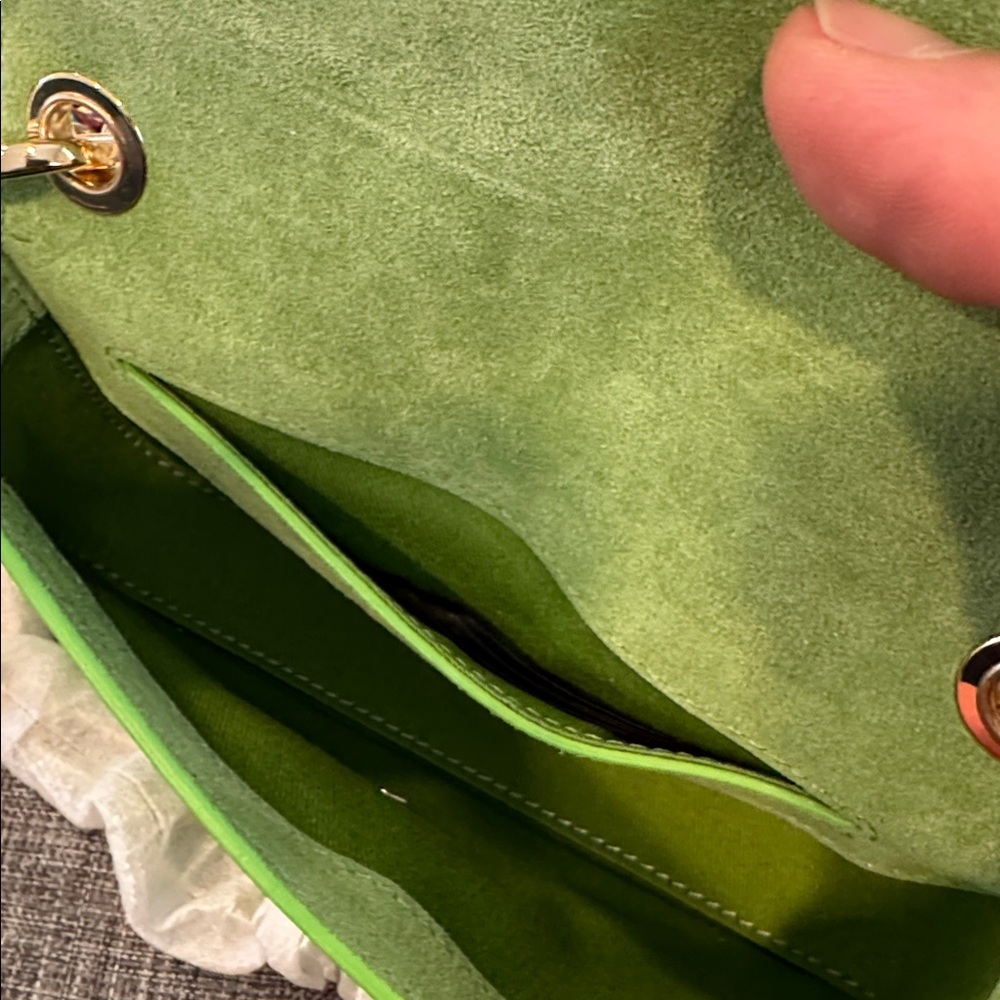 Sandro Bag Mini Totemo Green Leather Shoulder Bag Set - Picture 13 of 17